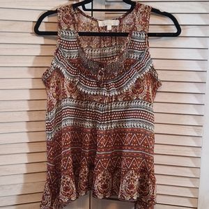 Solitaire Sleeveless Top, Large